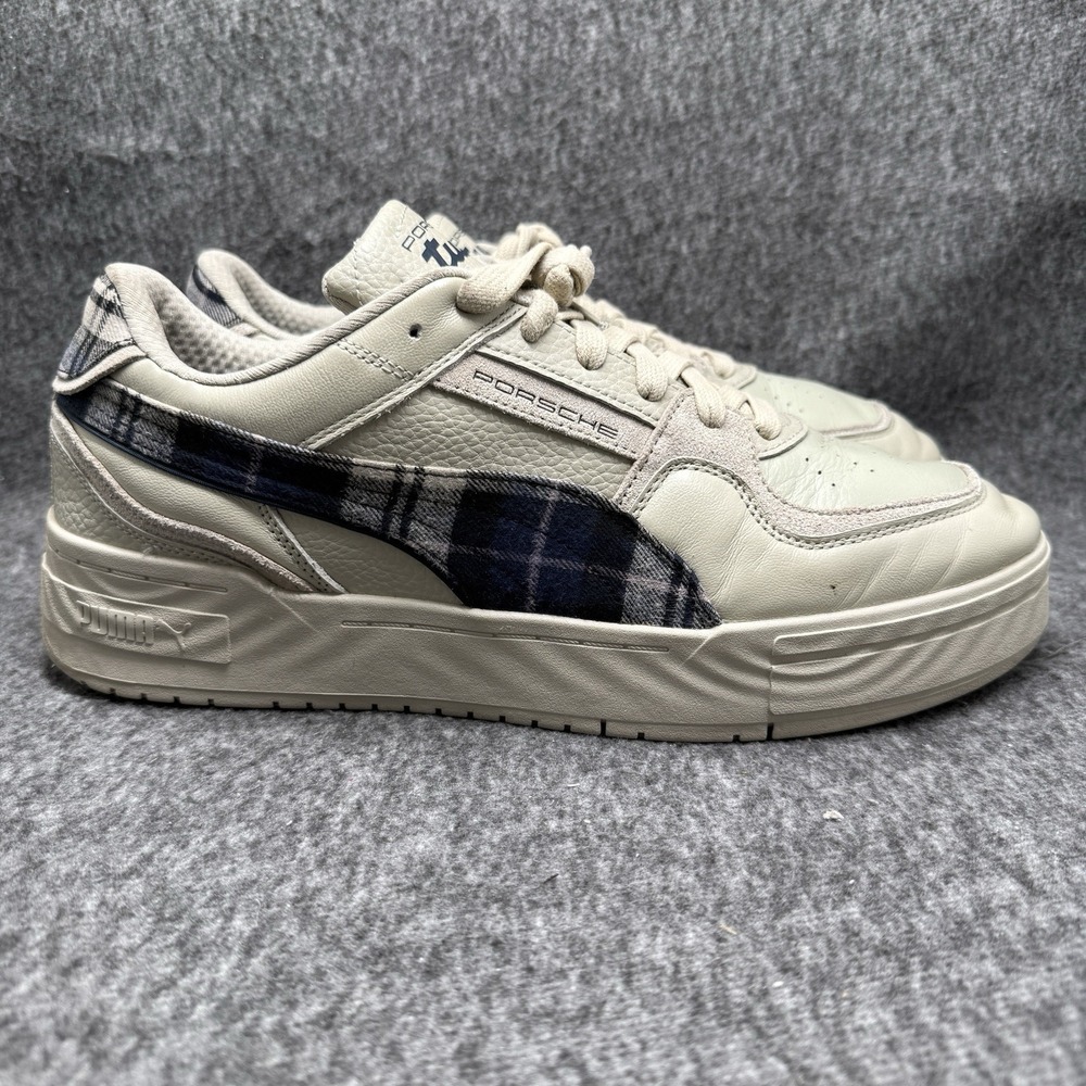 Puma Porsche Legacy CA Pro Tartan Formstrip Desert Dust Mens 14 308418-02 Rare